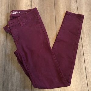 Burgundy Jeggings